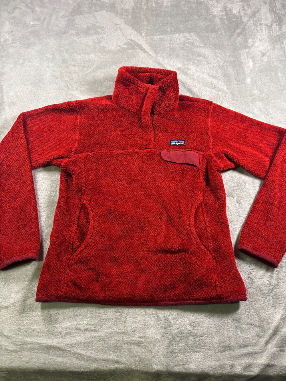Patagonia Red Women's Fleece Pullover Jacket